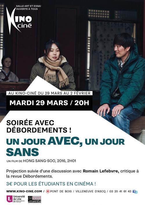 Un Jour Avec Un Jour Sans Un Jour Avec, Un Jour Sans de Hong Sang-Soo - Cinéma - Lille La Nuit.com